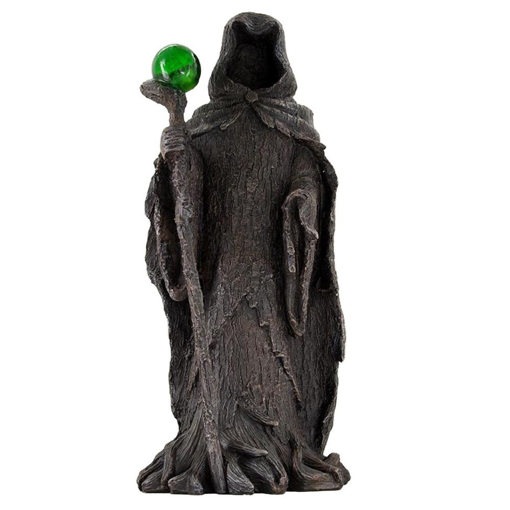 Cracker Barrel Grim Reaper Hooded Statue Large Black Resin 24.5" Halloween Decor